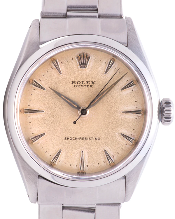 Rolex Oyster Precision 34MM White Patina Dial Oyster Bracelet (6480)