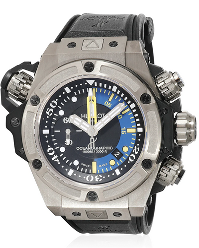 Hublot King Power Oceanographic 48MM Black Dial Rubber Strap (732.QX.1140.RX)