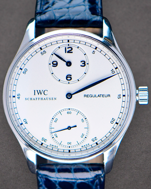 2007 IWC Schaffhausen Portugieser Regulateur 43MM White Dial Leather Strap (IW544401)