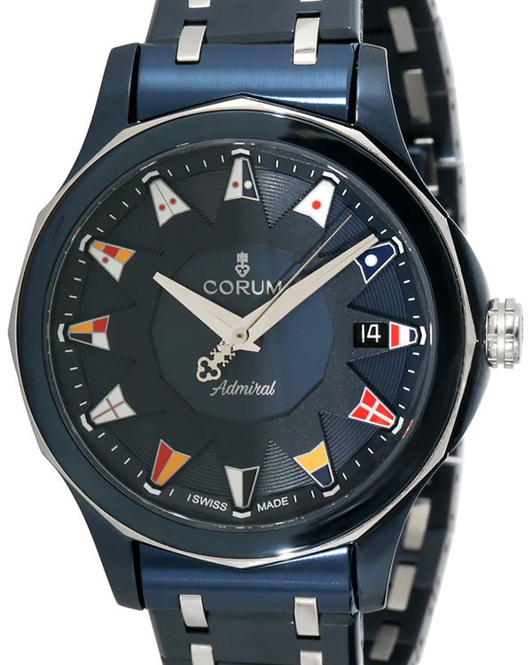 2023 Corum Admiral's Cup Legend 38MM Blue Dial Two-Tone Steel/PVD Coated Steel Bracelet (082.213.30/V730 AB50)