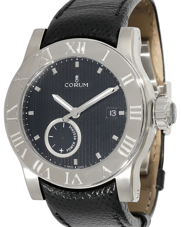 2014 Corum Romvlvs Romulus 42MM Black Dial Leather Strap (02-0001)