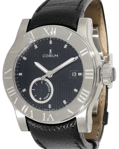 2014 Corum Romvlvs Romulus 42MM Black Dial Leather Strap (02-0001)