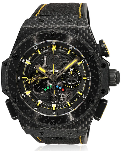 Hublot King Power Ayrton Senna 48MM Skeleton Dial Rubber Strap (719.QM.1729.NR.AES10)