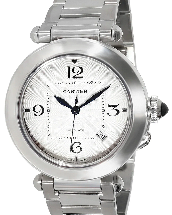 2021 Cartier Pasha De Cartier 41MM Silver Dial Steel Bracelet (WSPA0009)