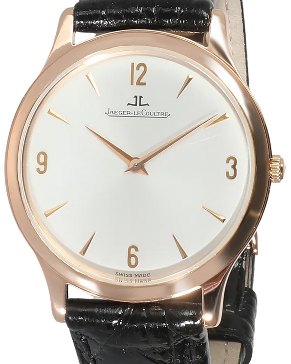 Jaeger-LeCoultre Master Ultra Thin 34MM Silver Dial Leather Strap  (145.1.79.S)