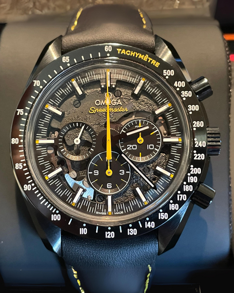 ODIUM blackl ブラックメタル Omega Speedmaster Dark Side of the Moon 'Vintage Black' : 311.92