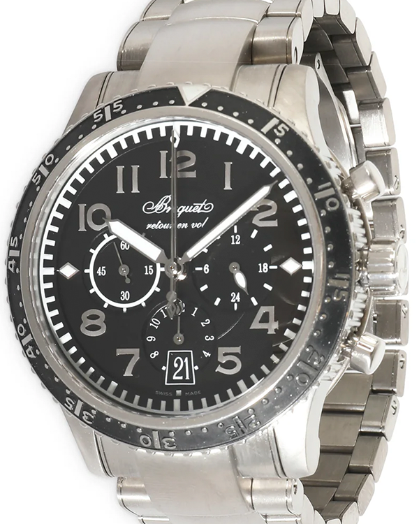 2016 Breguet Type XXI Transatlanique 42.5MM Black Dial Titanium Bracelet (3810TI/H2/TZ9)