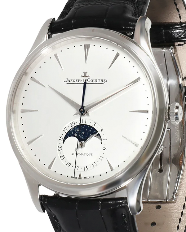 2023 Jaeger-LeCoultre Master Ultra Thin Moon 39MM Silver Dial Leather Strap (109.8.AS.S Q1368430)