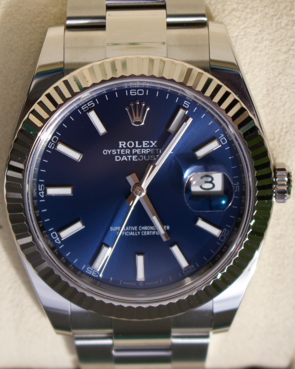 2022 Rolex Datejust 41MM Blue Dial Oyster Bracelet (126334)