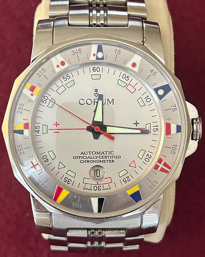 Corum Admiral's Cup 42MM White Dial Steel Bracelet (982.630.20)