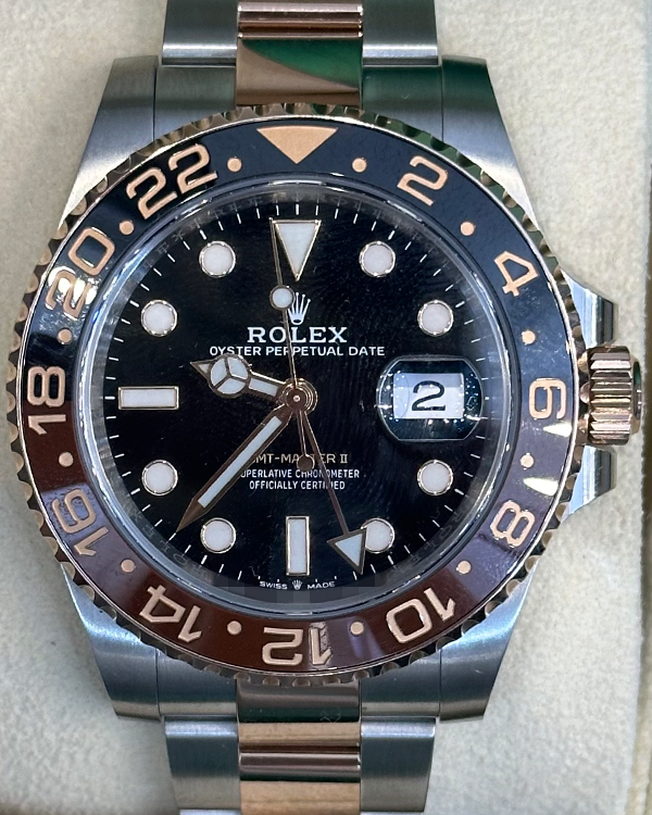 2022 Rolex GMT-Master II "Root Beer" 40MM Black Dial Two-Tone Bracelet (126711CHNR)