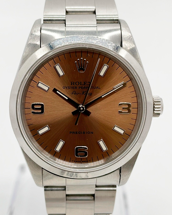 Rolex Air-King 34MM Salmon Dial Oyster Bracelet (14000)