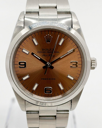 Rolex Air-King 34MM Salmon Dial Oyster Bracelet (14000)