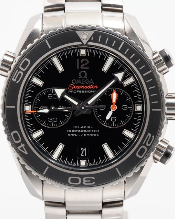 2016 Omega Seamaster Planet Ocean Chronograph 45.5MM Black Dial Steel Bracelet (232.30.46.51.01.001)