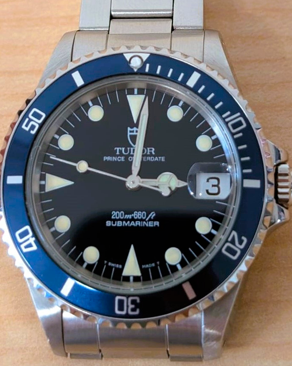 Tudor Submariner 36MM Blue Dial Steel Bracelet (75090)