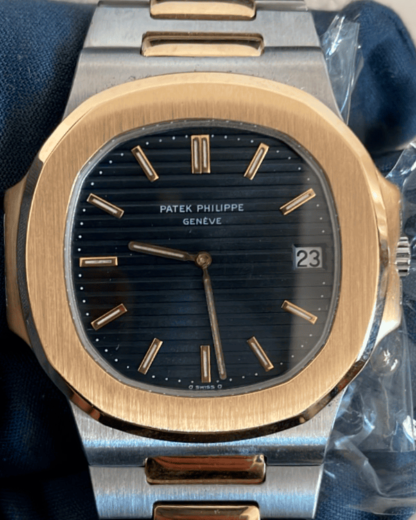 Patek Philippe Nautilus 42MM Black Dial Two-Tone Bracelet (3700/11)