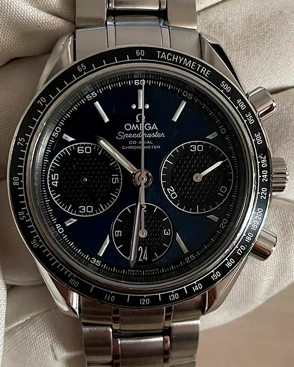 Omega Speedmaster Racing 40MM Blue Dial Steel Bracelet (326.30.40.50.03.001)