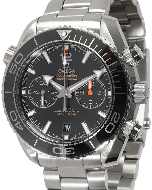 Omega Seamaster Planet Ocean Chronograph 45.5MM Black Dial Steel Bracelet (215.30.46.51.01.001)