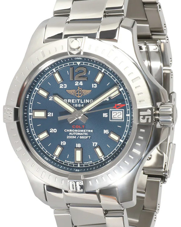 2016 Breitling Colt 41MM Blue Dial Steel Bracelet (A1731311/C934)