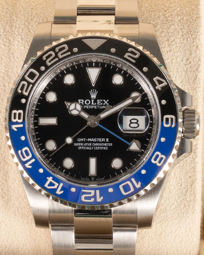 2022 Rolex GMT-Master II "Batman" 40MM Black Dial Oyster Bracelet (126710BLNR)