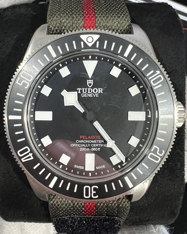 2023 Tudor Pelagos FXD 42MM Black Dial Textile Strap (25717N)