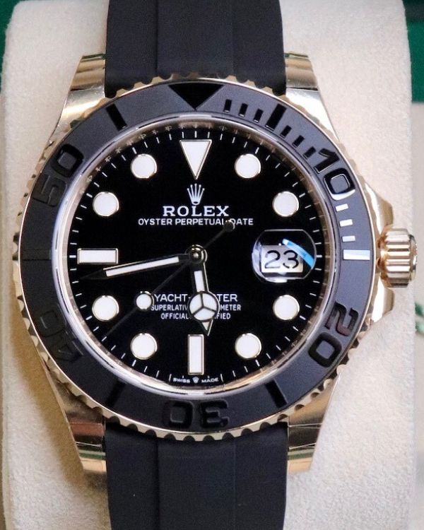 2023 Rolex Yacht-Master 42MM Black Dial Oysterflex Strap (226658)