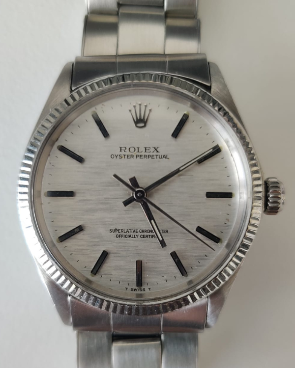 Rolex Oyster Perpetual 34MM White Dial Steel Bracelet (1005)