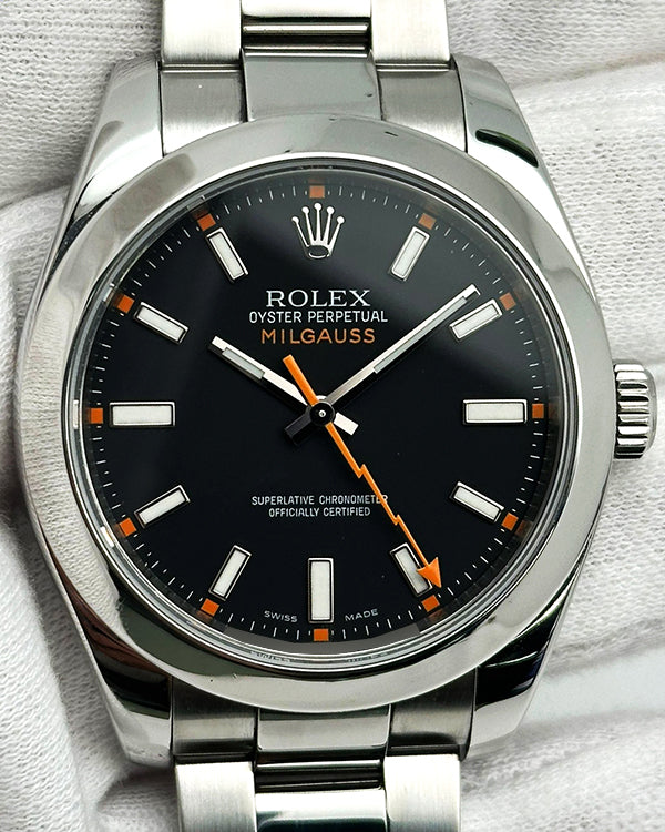 2007 (M Serial) Rolex Milgauss 40MM Black Dial Oyster Bracelet (116400)