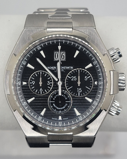 Vacheron Constantin Overseas | Chronograph | Ref. 49150 | Box & Papers | 2011 | Black Dial | Stainless Steel