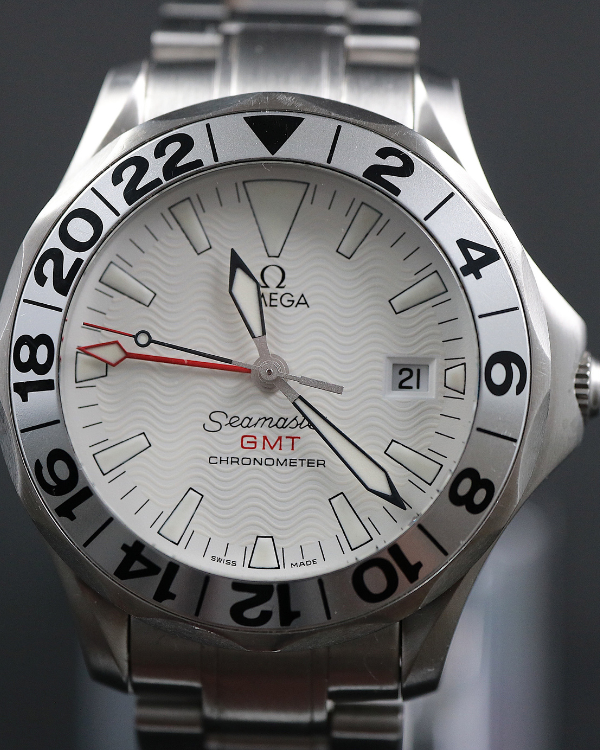 2006 Omega Seamaster 300M GMT Chronometer 41MM Steel White Dial (2538.20.00)