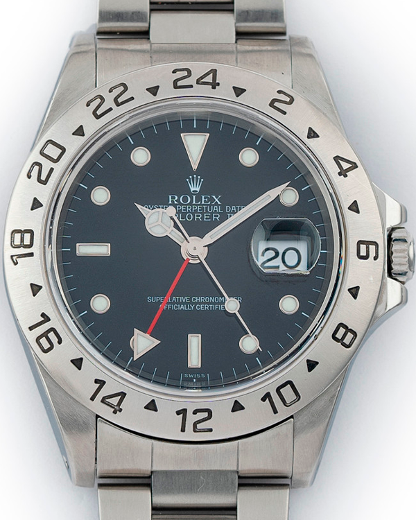 1999 (A serial) Rolex Explorer II 40MM Black Dial Oyster Bracelet (16570)