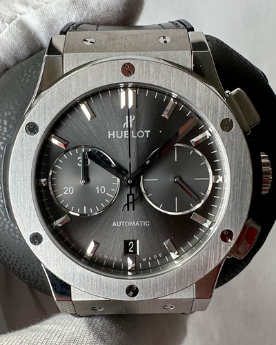 2022 Hublot Classic Fusion Racing 45MM Grey Dial Leather Strap (521.NX.7071.LR)