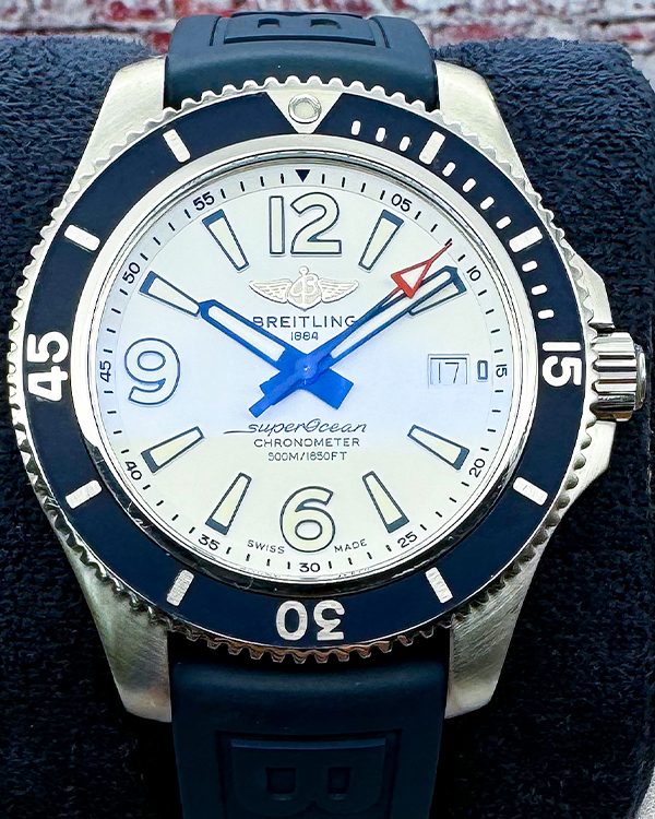 Breitling Superocean 42MM White Dial Rubber Strap (A17366)