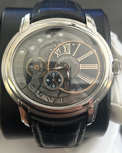 Audemars Piguet Millenary 4101 47MM Skeleton Dial Leather Strap (15350ST.OO.D002CR.01)