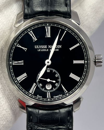 Ulysse Nardin Classico 40MM Black Dial Leather Strap (3203-136-2/32)