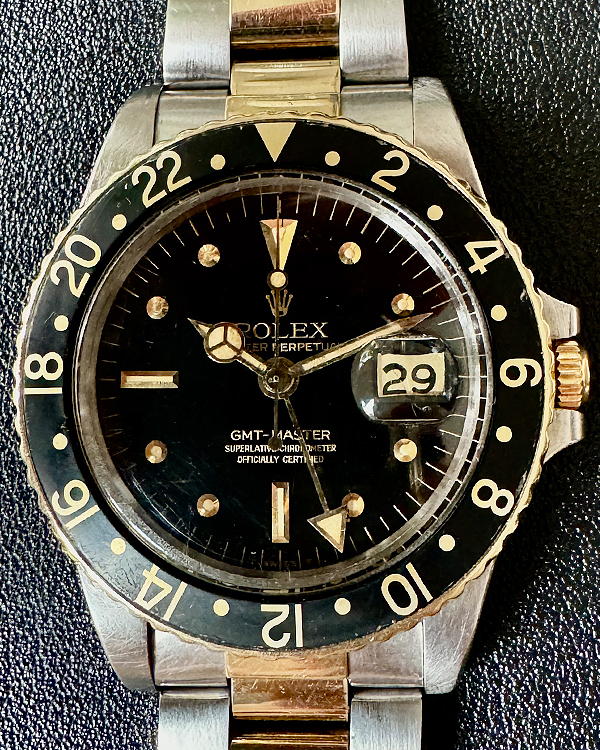 1976 (4 Mill Serial) Rolex GMT-Master 40MM Black Dial Two-Tone Oyster Bracelet (1675)