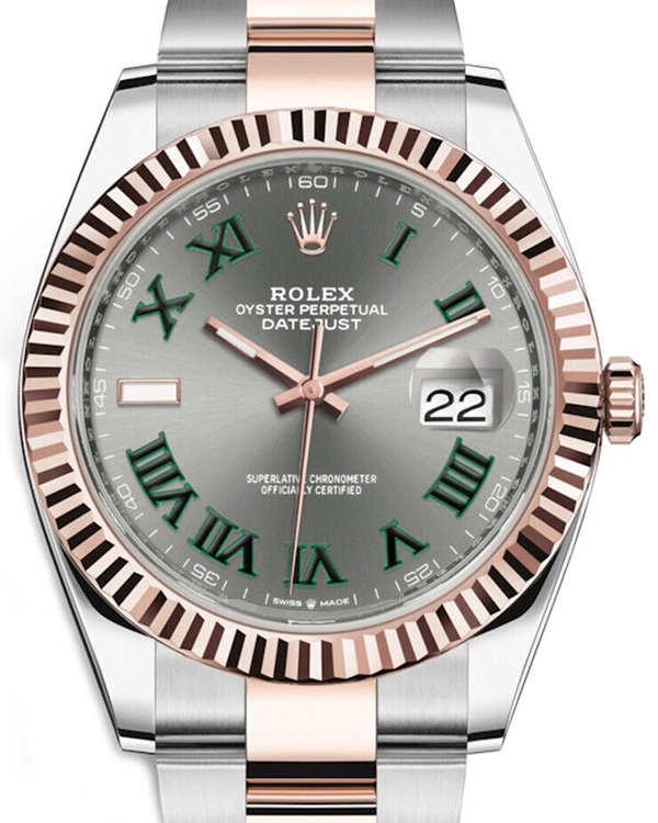 2023 Rolex Datejust 41MM "Wimbledon" Oystersteel and Everose Gold Slate Dial (126331)