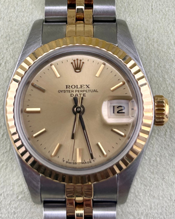 Rolex Lady-Datejust 26MM Champagne Dial Jubilee Bracelet (69173)