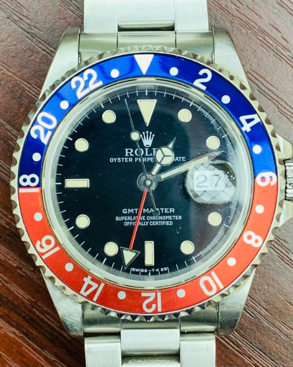 Rolex GMT-Master "Pepsi" 40MM Steel Black Dial (16700)