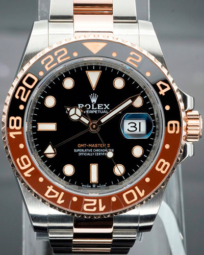 Rolex GMT-Master II "Rootbeer" 40MM Black Dial Two-Tone Oyster Bracelet (126711CHNR)