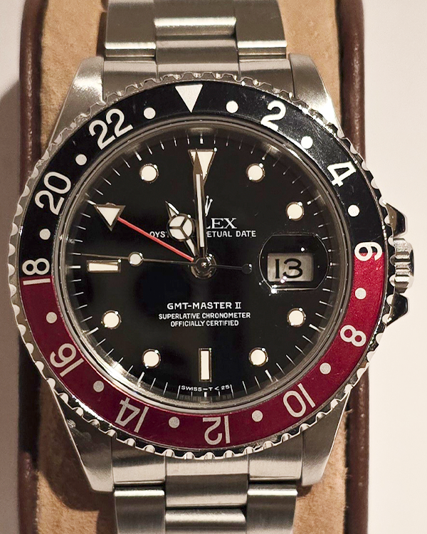 Rolex GMT-Master II "Coke" 40MM Black Dial Oyster Bracelet (16710)