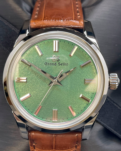 2022 Grand Seiko Elegance 37.3MM Green Dial Leather Strap (SBGW277G)