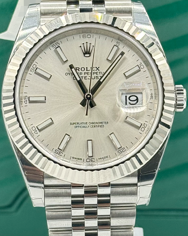 2019 Rolex Datejust 41MM Silver Dial Jubilee Bracelet (126334)