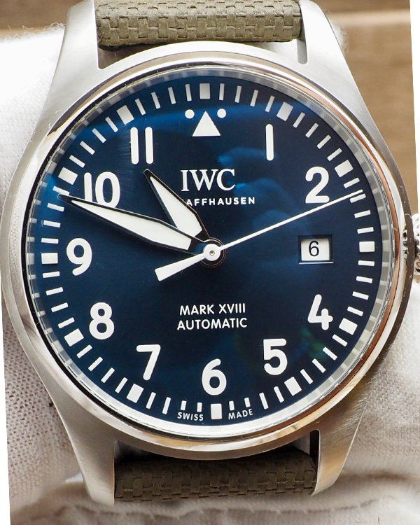 IWC Schaffhausen Pilot Mark XVIII "Le Petit Prince" 40MM Blue Dial Textile Strap (IW327010)