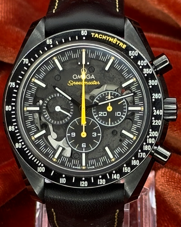 2021 Omega Speedmaster Dark Side Of The Moon "Apollo 8" 44.25MM Skeleton Dial Leather Strap (311.92.44.30.01.001)