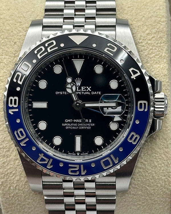 Rolex GMT-Master II "Batgirl" 40MM Black Dial Jubilee Bracelet (126710BLNR)