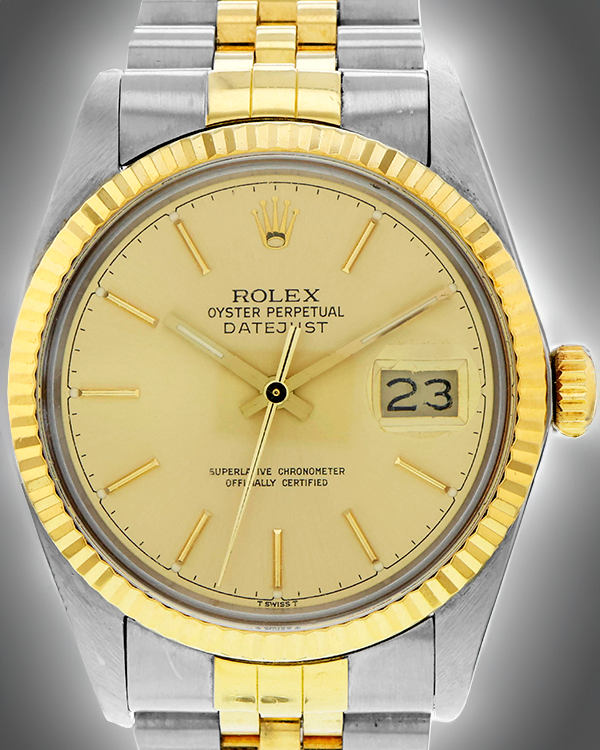 Rolex Datejust 36MM Champagne Dial Two-Tone Jubilee Bracelet (16013)