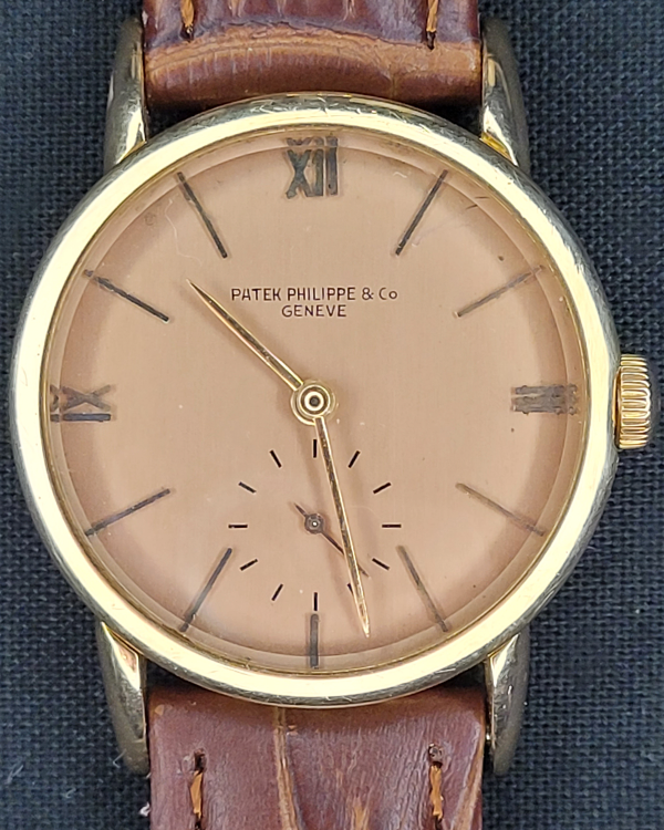 Patek Philippe Vintage "Pink On Pink" 29MM Pink Dial Aftermarket Leather Strap (1433)