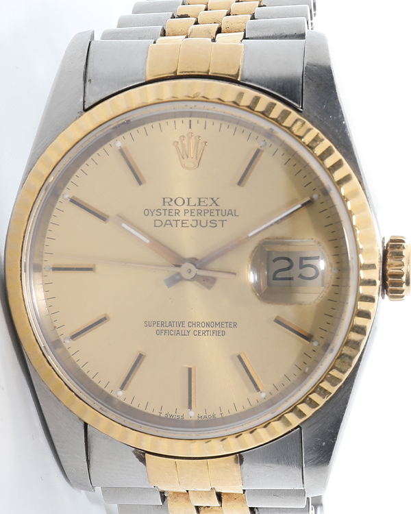 Rolex Datejust 36MM Champagne Dial Two-Tone Jubilee Bracelet (16013)