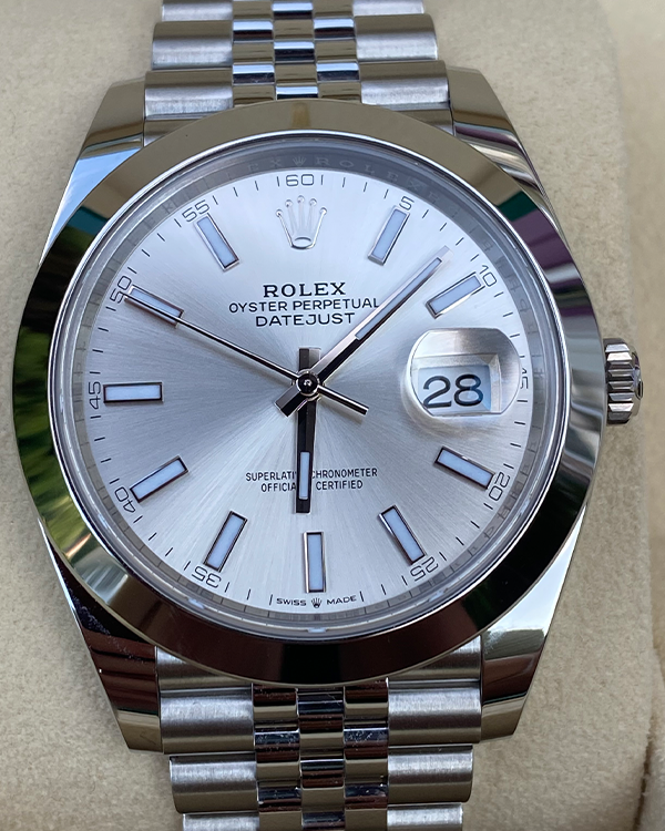 2023 Rolex Datejust 41 Oystersteel Silver Dial (126300)
